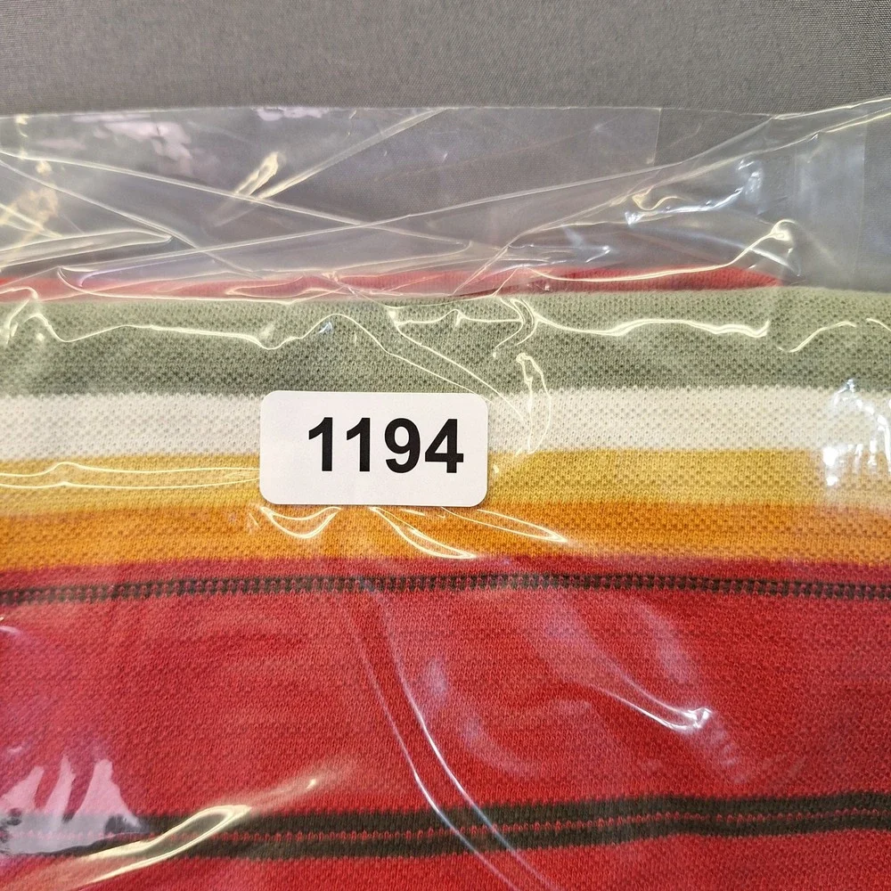 Polo Ralph Lauren Mens XL Multi Color Striped Short Sleeve Cotton Polo Shirt